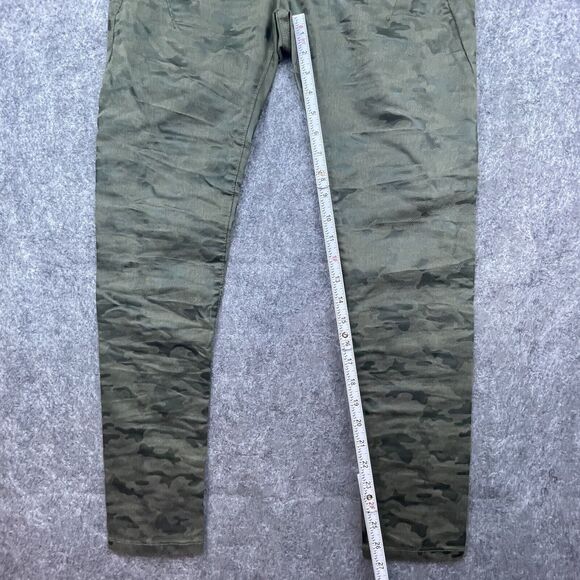 Bevy Jeans Womens 24 Camo Komando Pants Stretch Jegging Button Fly Streetwear - Picture 4 of 7